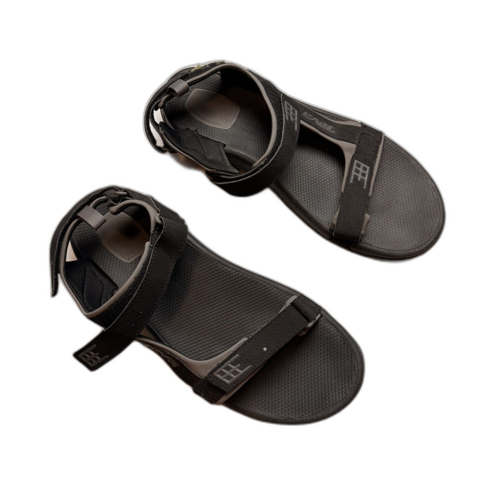 Teva Men’s Minam River Sandal Size 12 Black Gray Adjustable Strap Hiking Comfort